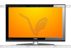 Plasma LCD TV - royalty-free vector clipart