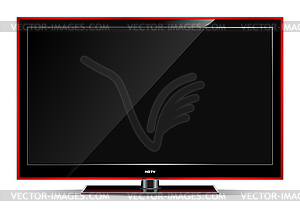 Plasma LCD TV - vector image