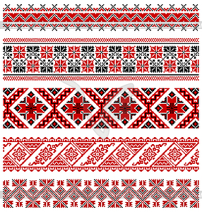 Ukrainian embroidery ornament - vector clipart