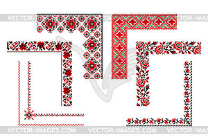 Ukrainian embroidery ornament - vector image