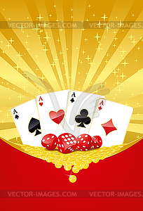 Gambling background - vector EPS clipart