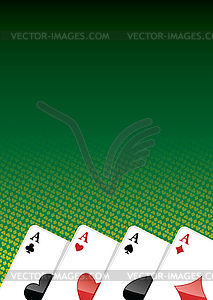 Покер фоне - стоковый векторный клипарт