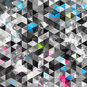 Abstract grunge triangle seamless - vector image