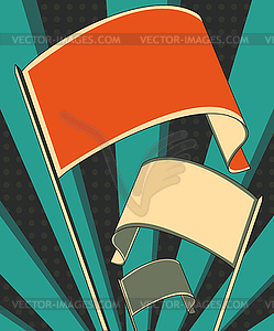 Revolution flag poster - vector clip art
