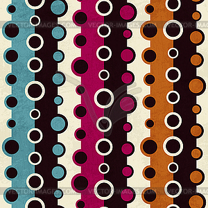 Vintage circle seamless pattern - vector image
