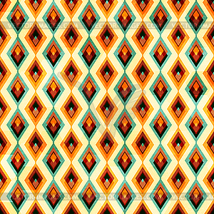 Vintage diamond seamless pattern - vector clipart