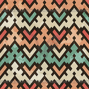 Vintage geometric seamless pattern - vector clip art