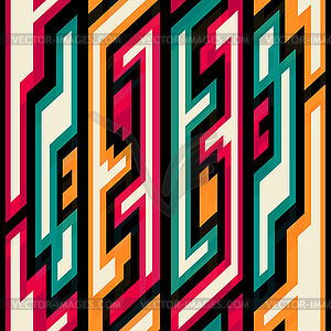 Vintage geometric seamless pattern - vector image