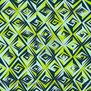 Vintage green mosaic seamless pattern - stock vector clipart