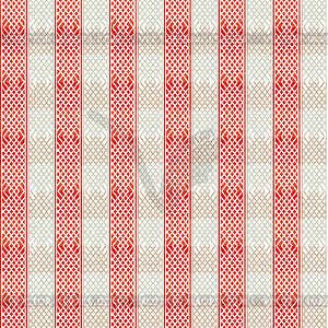 Vintage red lines seamless pattern - vector image