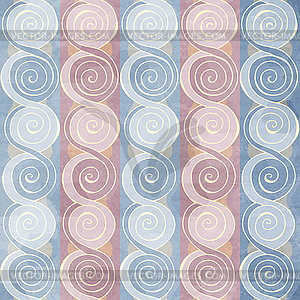 Vintage spiral seamless pattern - vector image