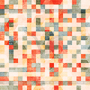 Vintage squares seamless - vector EPS clipart