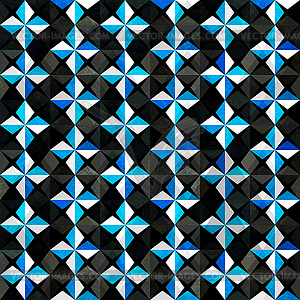 Vintage star seamless pattern with grunge effect - vector clipart