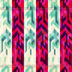 Vintage stripe seamless pattern - vector clipart