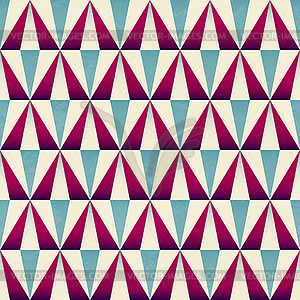 Vintage triangle seamless pattern - vector image