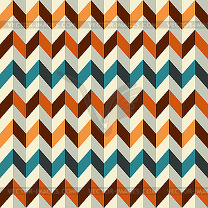 Vintage zigzag seamless pattern - vector image