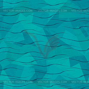 Water seamless pattern - vector clip art