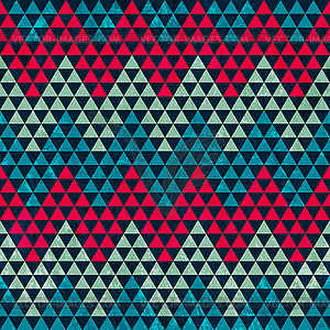 Zigzag triangle seamless pattern - vector image