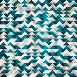 Abstract blue triangle seamless pattern - vector image