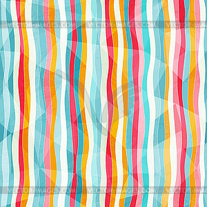 Abstract color lines seamless pattern with paper - vector clip art