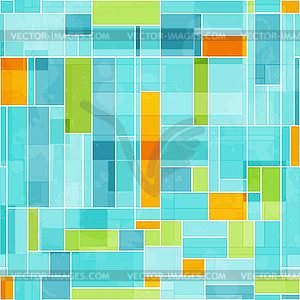 Abstract colored mosaic seamless pattern - vector clipart