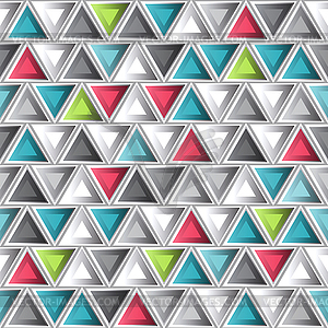 Abstract colored triangle seamless pattern - vector clip art