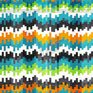 Abstract equalizer seamless pattern - vector clip art