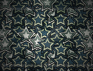 Abstract grunge star background - vector clipart