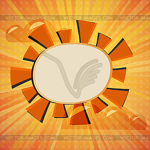 Abstract sunny background - vector image