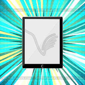 Abstract tablet PC - vector clipart