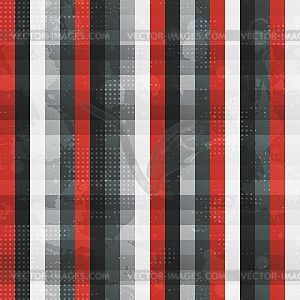 Abstract red lines seamless texture with grunge - royalty-free vector image