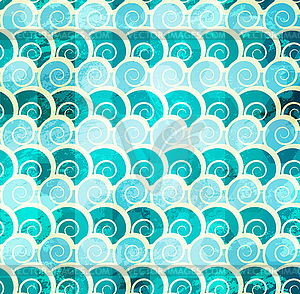 Abstract spiral seamless pattern - vector image