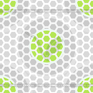 Abstract technology green seamless pattern - vector image