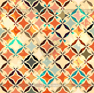 Abstract vintage star seamless - vector clip art