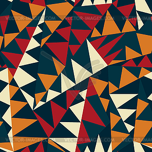 African triangle seamless pattern - vector clip art