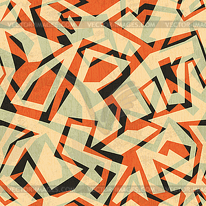 Ancient seamless pattern with grunge effect - vector clip art