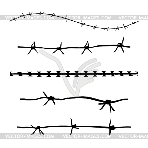 Grunge barbwire - vector clip art