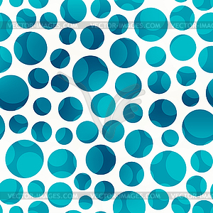 Blue circle seamless texture - vector clipart