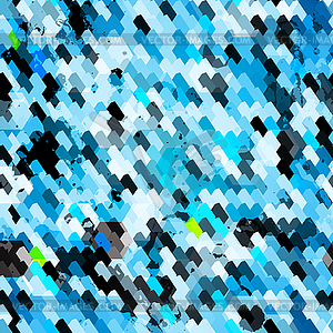 Blue grunge seamless pattern - vector image
