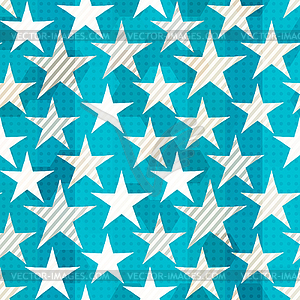 Blue star seamless - vector clip art