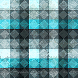 Blue vintage rombuses seamless pattern - vector clipart