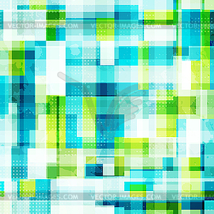 Bright cells seamless pattern with grunge effect - vector clipart