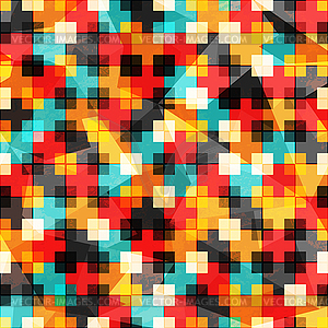 Bright rainbow seamless pattern - vector image