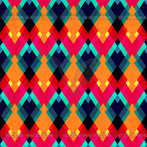 Bright zigzag seamless pattern - vector image