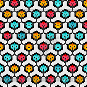 Cell seamless pattern - vector image