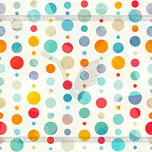 Colored circle seamless pattern - vector image