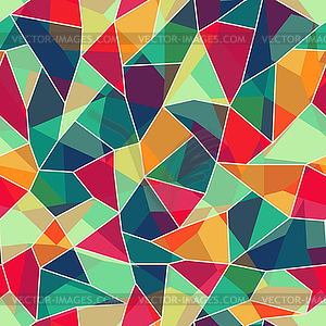 Colored mosaic seamless pattern - vector image