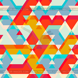 Colored star seamless pattern - vector image