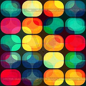 Colored tiles seamless pattern with grunge effect - vector clip art