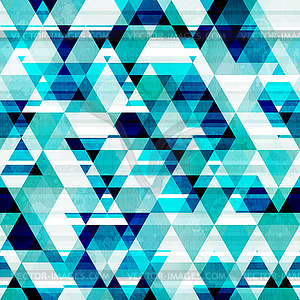 Crystal triangle seamless pattern - stock vector clipart